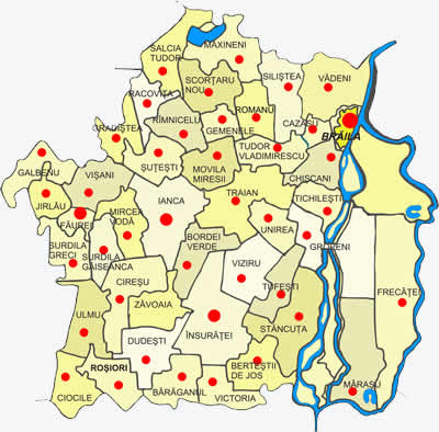 Judetul Braila Geografia Si Comunele Romania Informatii Locale